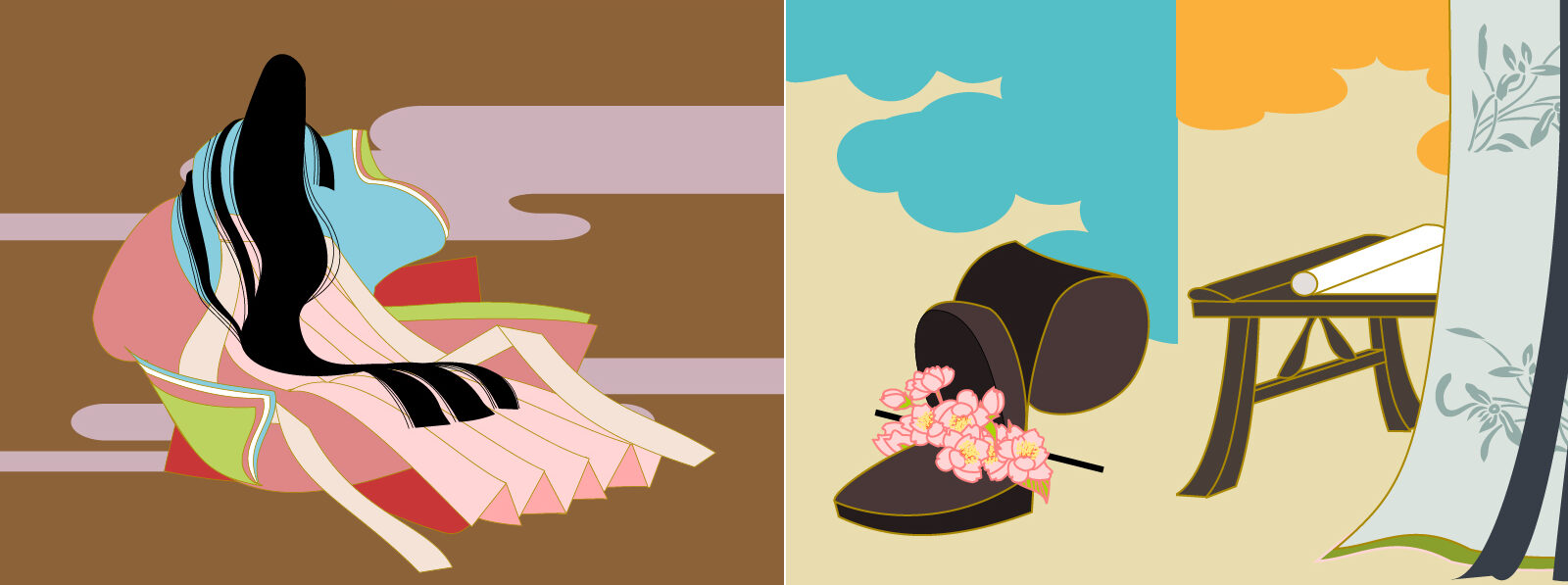 わかをイメージした十二単の女性の画像