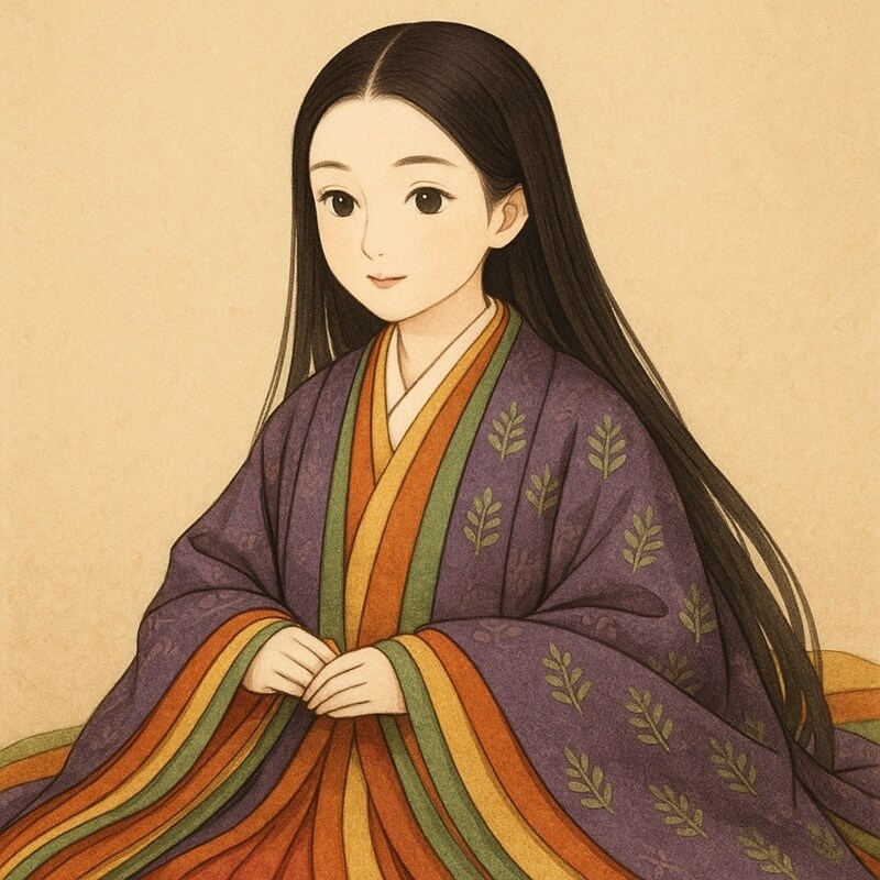 十二単のYUKIのイラスト